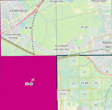 De vier Atlas gebieden in ons werkgebied